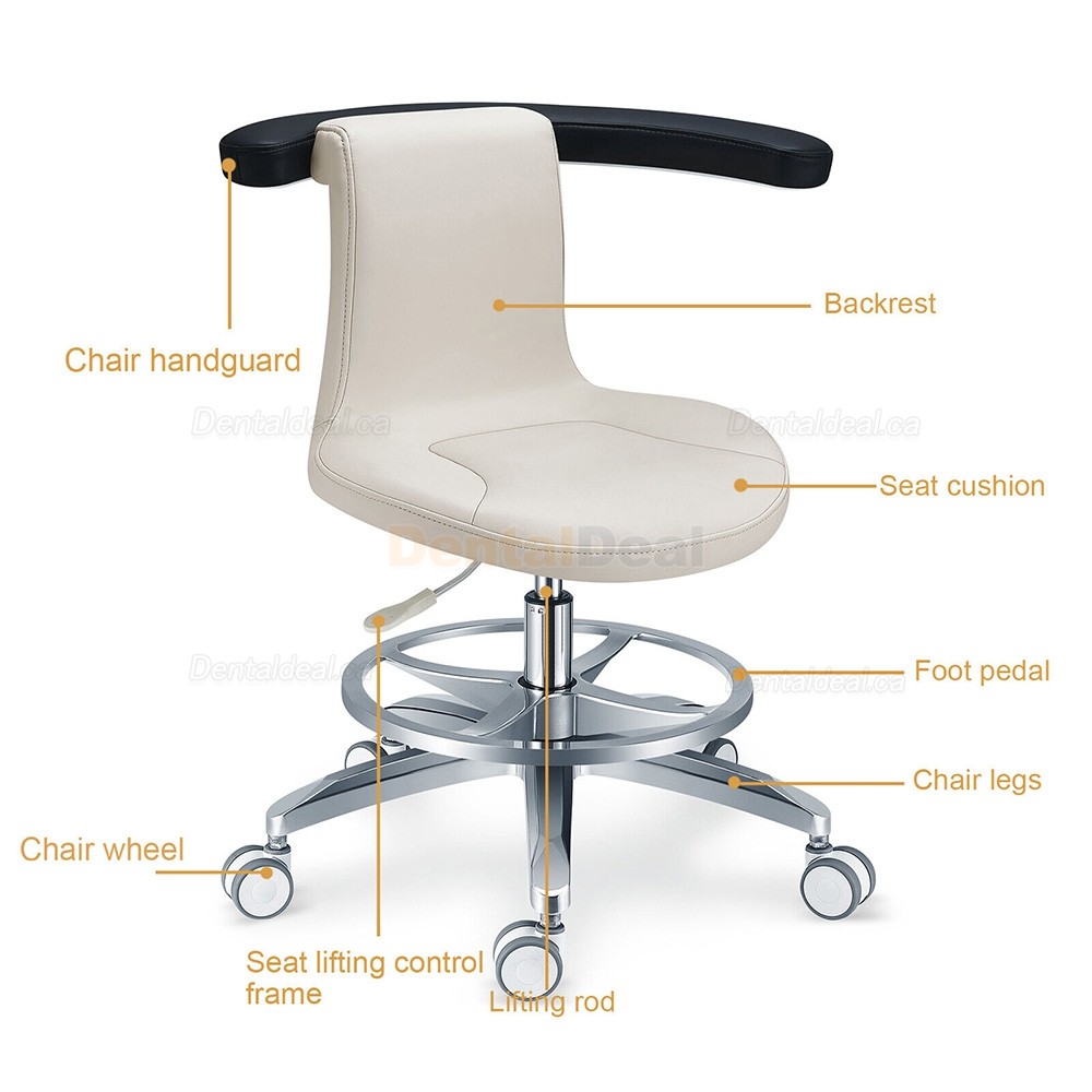 TYTC PLST-061 Dental Hygienist Operator Stool Ergonomic Nurse Assistant Chair with Armrest